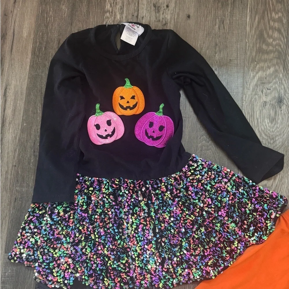 Nina Halloween Kids Costume - Black and Orange